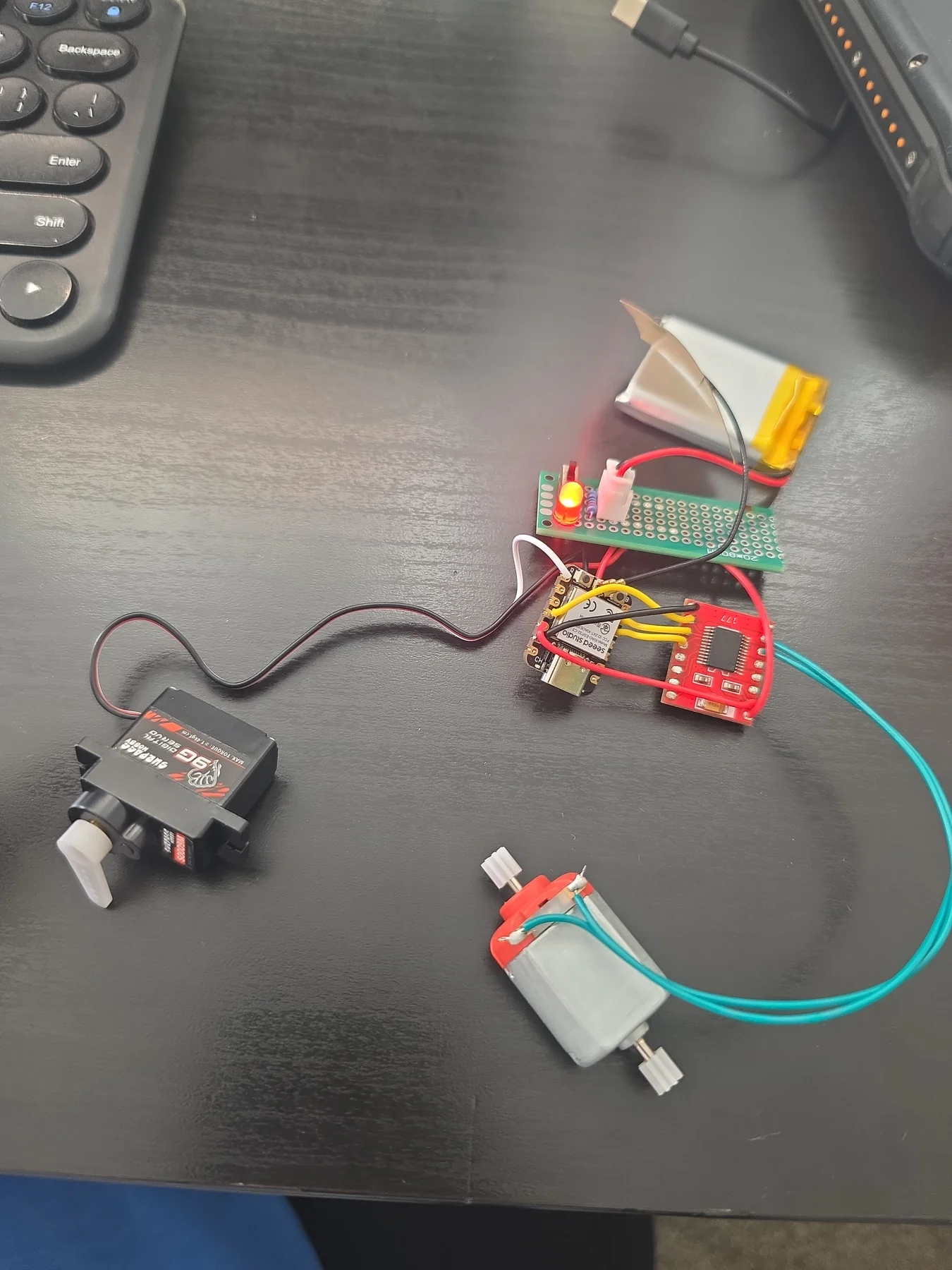 Bench test setup